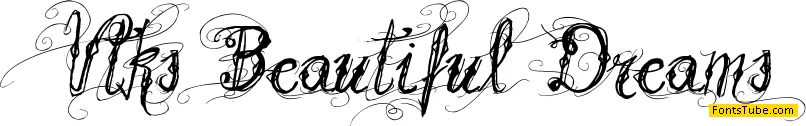 Vtks Beautiful Dreams Font
