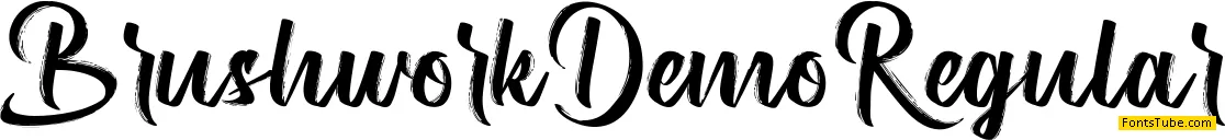 Brushwork Demo Font
