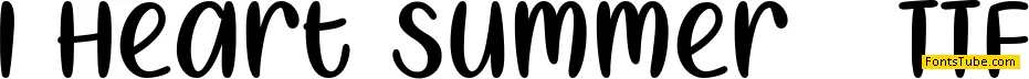 I Heart Summer Font