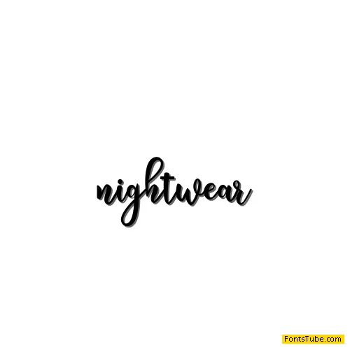 nightwear Font