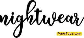 nightwear Font