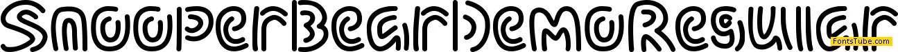 Snooper Bear Demo Font