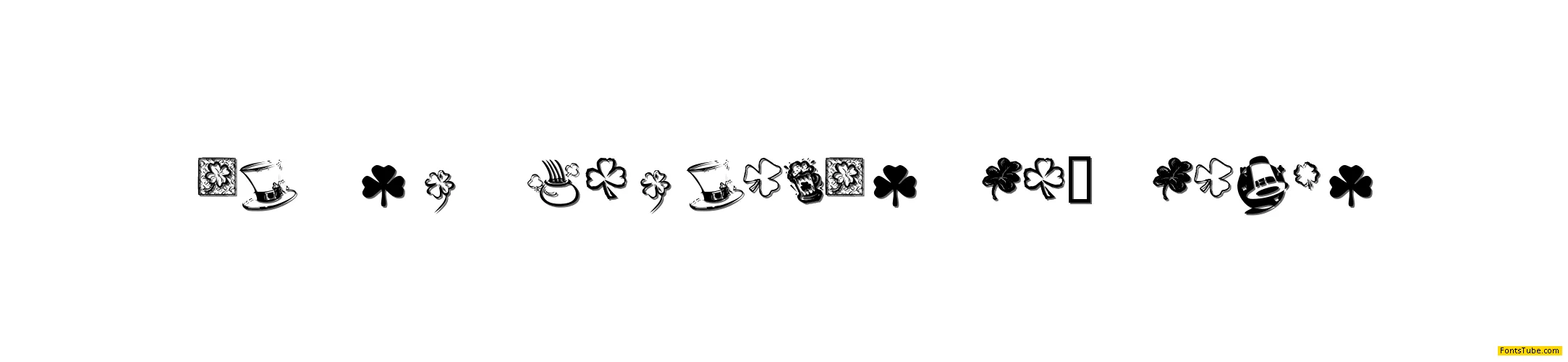 KR St Patricks Day Dings Font