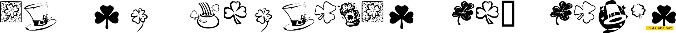 KR St Patricks Day Dings Font