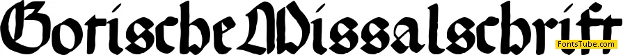 Gotische Missalschrift Font