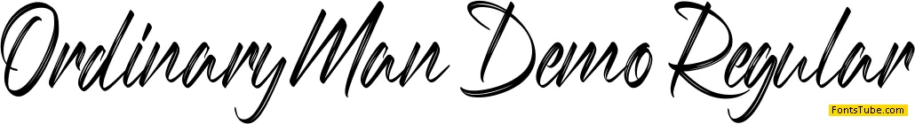 Ordinary Man Demo Font