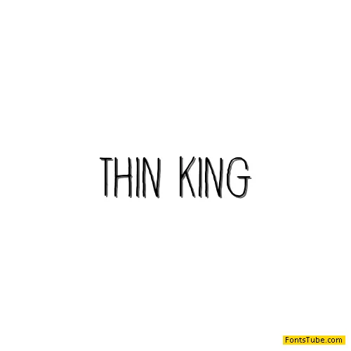 Thin king Font