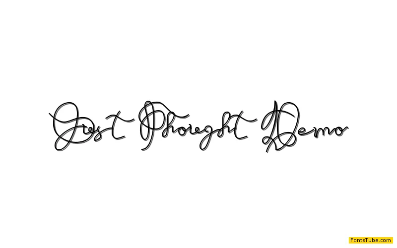 Just Thought Font