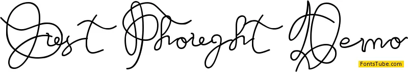 Just Thought Font
