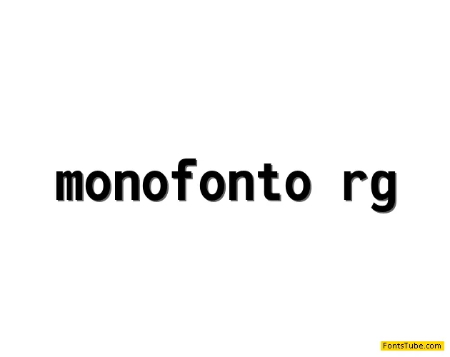 Monofonto Font