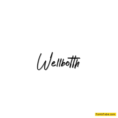 Wellbotth - Personal Use Font