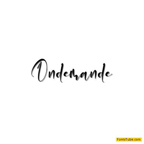 Ondemande_Personal Use Font