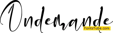 Ondemande_Personal Use Font