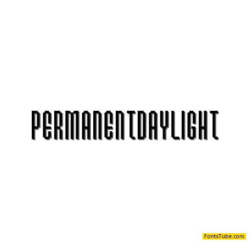 Permanent daylight Font Family