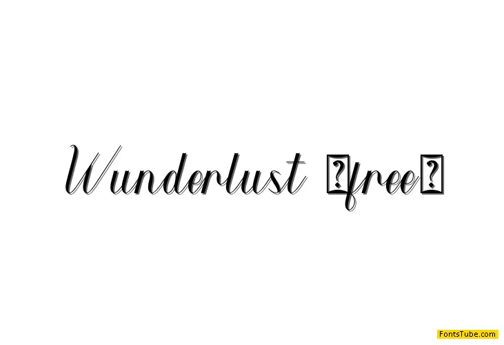 Wunderlust Font