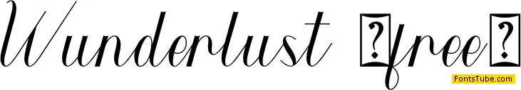 Wunderlust Font