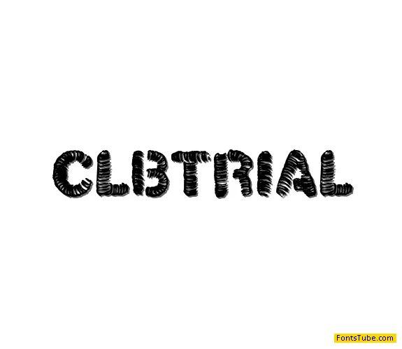 christelLine black TRIAL Font Family