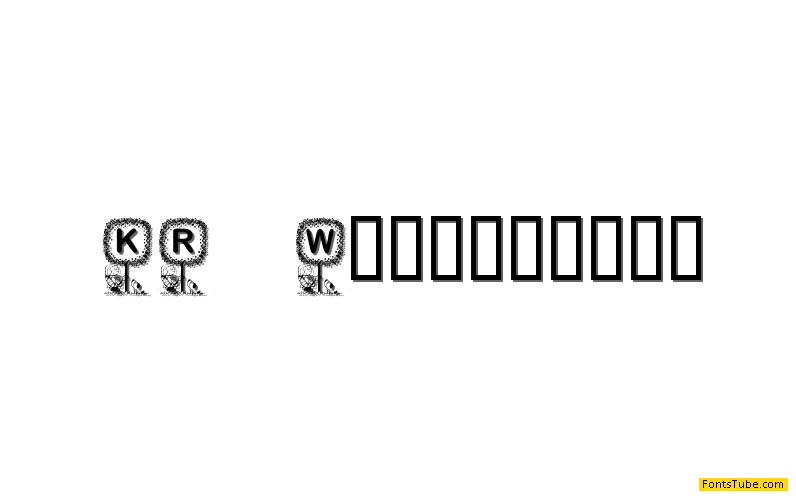 KR Washington Font