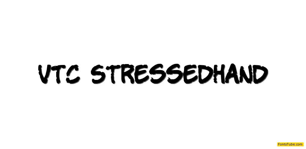 VTC Stressed Hand Font
