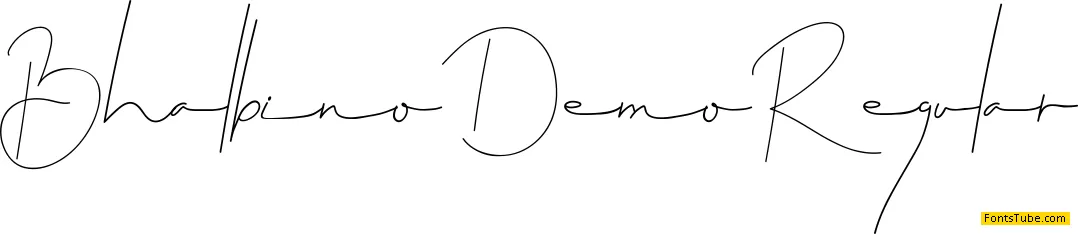 Bhalbino Demo Font