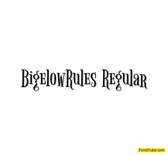 Bigelow Rules Font