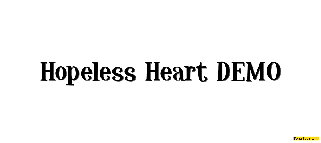 Hopeless Heart DEMO Font