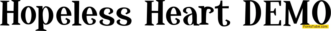 Hopeless Heart DEMO Font