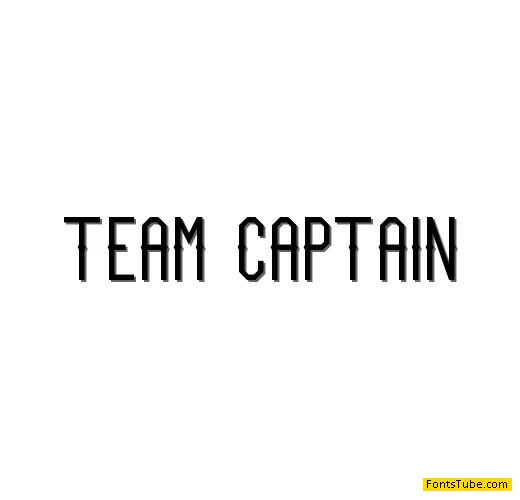 Team Captain Font