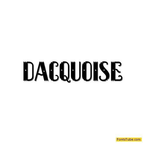 Dacquoise Font