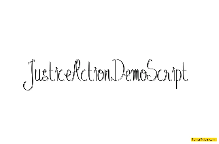 Justice Action Demo Font Family