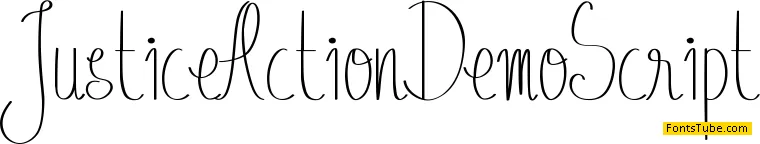 Justice Action Demo Font Family