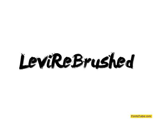 LeviReBrushed Font
