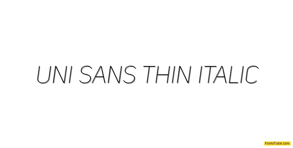Uni Sans Font Family