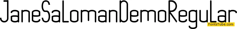 Jane Saloman Demo Font Family