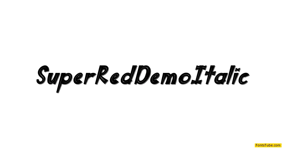 Super Red Demo Font Family