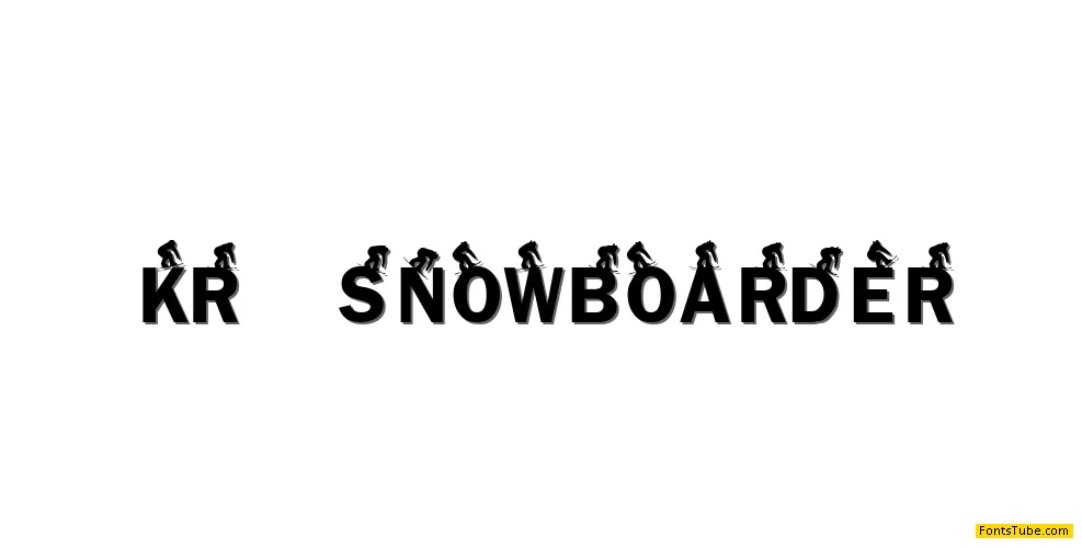 KR Snowboarder Font
