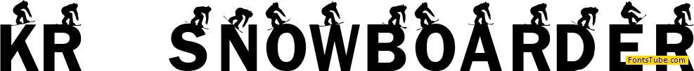 KR Snowboarder Font