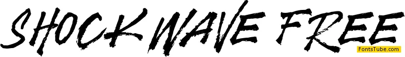 SHOCKWAVE FREE Font