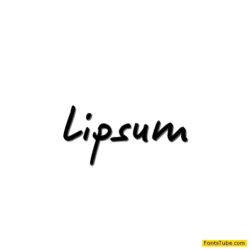 Lipsum Font