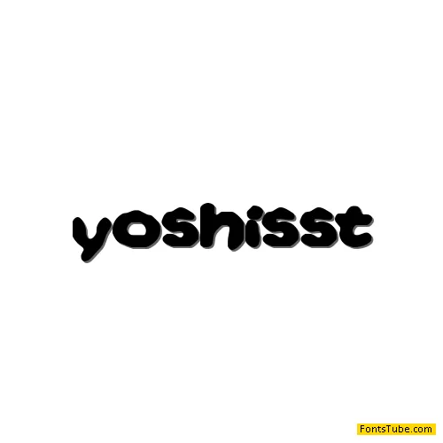 Yoshi's Story game text BRK Font
