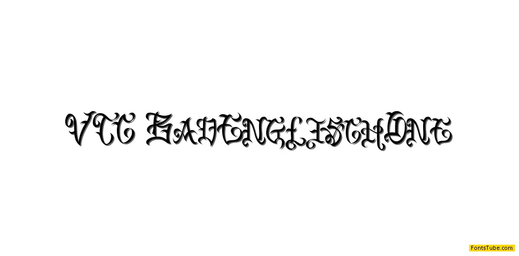 VTC Bad Englisch One Font
