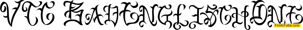 VTC Bad Englisch One Font