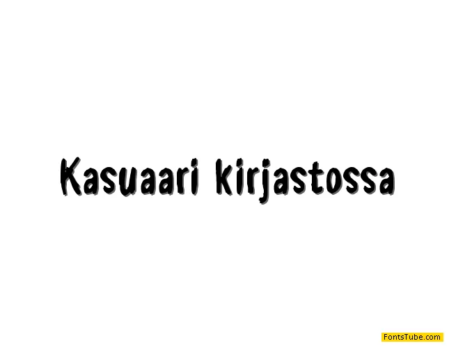 Kasuaari kirjastossa Font