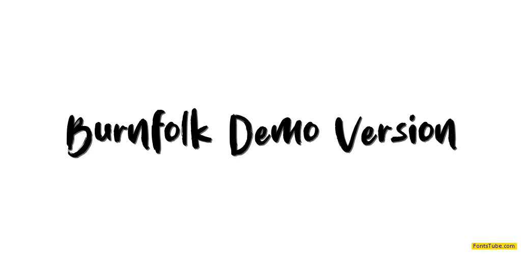 Burnfolk Demo Version Font