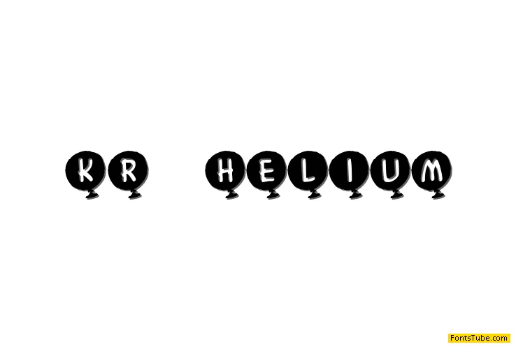 KR Helium Font