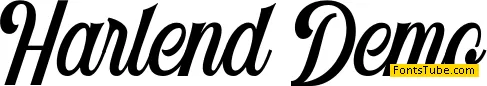 Harlend Demo Font