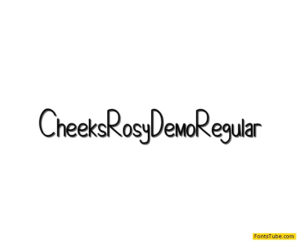 Cheeks Rosy Demo Font Family