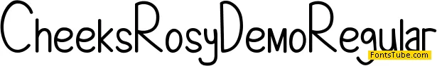 Cheeks Rosy Demo Font Family