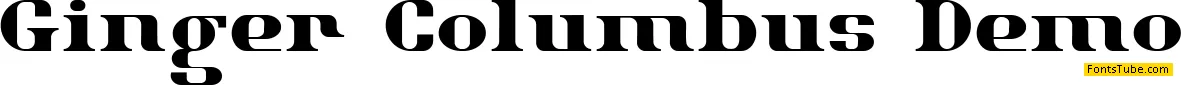 Ginger Columbus Demo Font