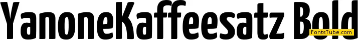 Yanone Kaffeesatz Font Family